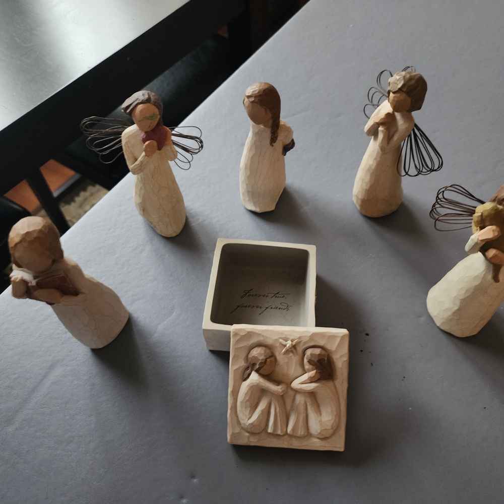 Handcrafted Angel Figurines Set